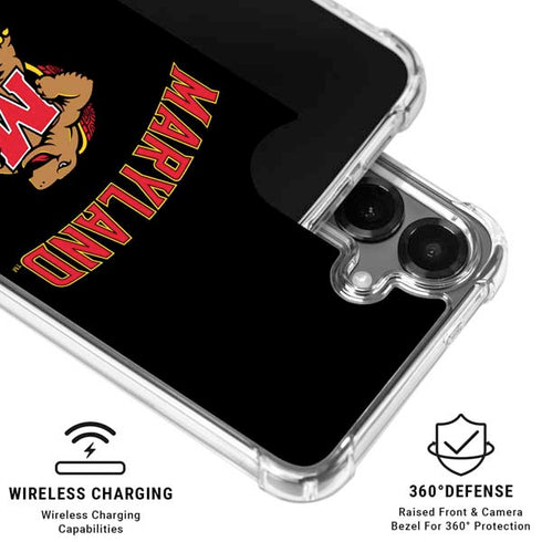 University of Maryland Collegiate Text Galaxy S26 Clear Case