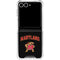 University of Maryland Collegiate Text Galaxy Z Flip7 Clear Case