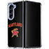 University of Maryland Collegiate Text Galaxy Z Fold5 5G Clear Case