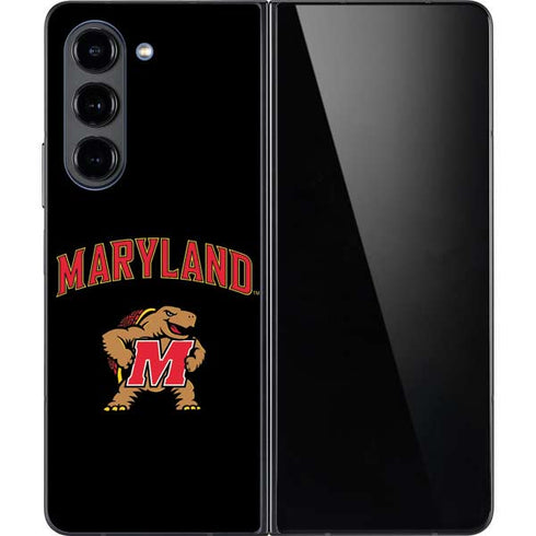 University of Maryland Collegiate Text Galaxy Z Fold5 5G Skin