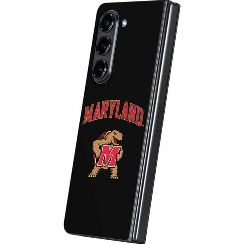 University of Maryland Collegiate Text Galaxy Z Fold5 5G Skin