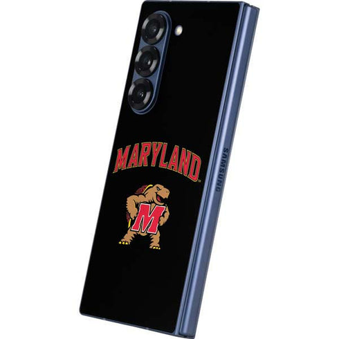 University of Maryland Collegiate Text Galaxy Z Fold6 Skin