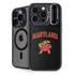 University of Maryland Collegiate Text iPhone 14 Pro Max Kickstand Case
