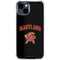 University of Maryland Collegiate Text iPhone 15 Clear Case