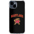 University of Maryland Collegiate Text iPhone 15 Clear Case