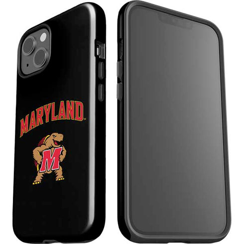 University of Maryland Collegiate Text iPhone 15 Impact Case