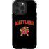 University of Maryland Collegiate Text iPhone 15 Pro Impact Case