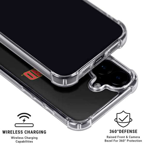 University of Maryland Collegiate Text iPhone 16 MagSafe Case