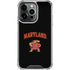 University of Maryland Collegiate Text iPhone 16 Pro Clear Case