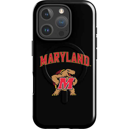University of Maryland Collegiate Text iPhone 16 Pro Magsafe Impact Case