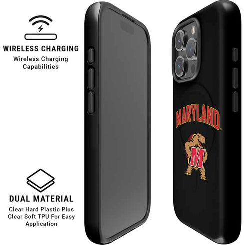 University of Maryland Collegiate Text iPhone 16 Pro Magsafe Impact Case