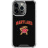 University of Maryland Collegiate Text iPhone 16 Pro Max Clear Case