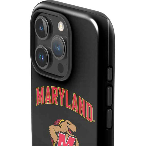 University of Maryland Collegiate Text iPhone 16 Pro Max Impact Case