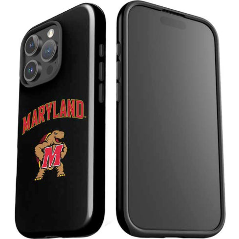 University of Maryland Collegiate Text iPhone 16 Pro Max Impact Case