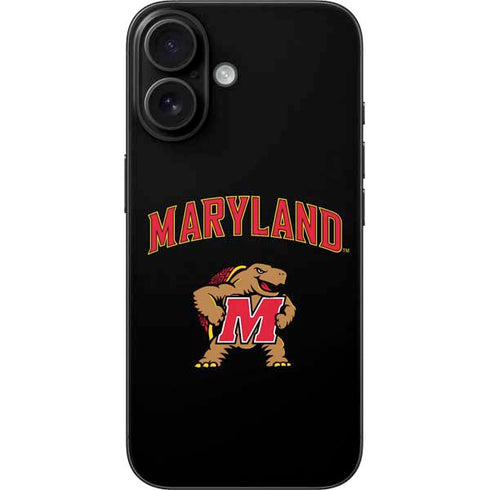 University of Maryland Collegiate Text iPhone 16 Skin