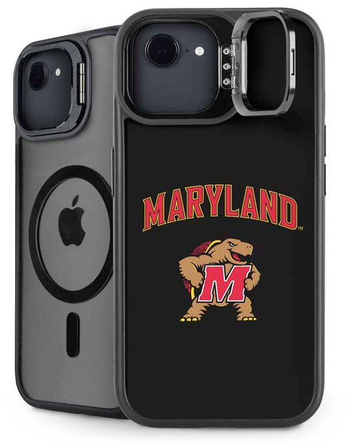 University of Maryland Collegiate Text iPhone 16e Kickstand Case