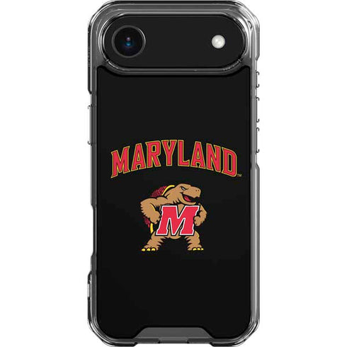 University of Maryland Collegiate Text iPhone 17 Air Clear Case