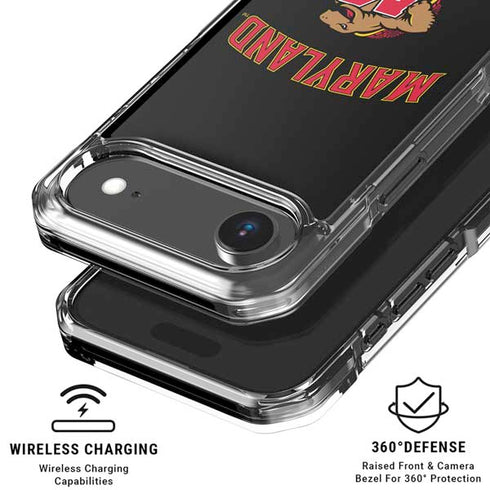 University of Maryland Collegiate Text iPhone 17 Air Clear Case