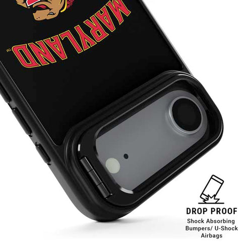 University of Maryland Collegiate Text iPhone 17 Air Kickstand Case