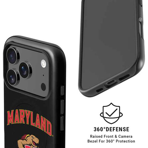 University of Maryland Collegiate Text iPhone 17 Pro Magsafe Impact Case