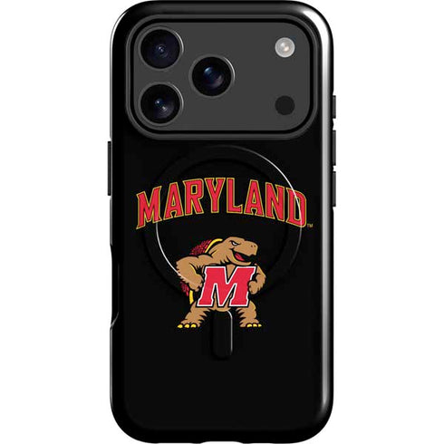 University of Maryland Collegiate Text iPhone 17 Pro Max Magsafe Impact Case