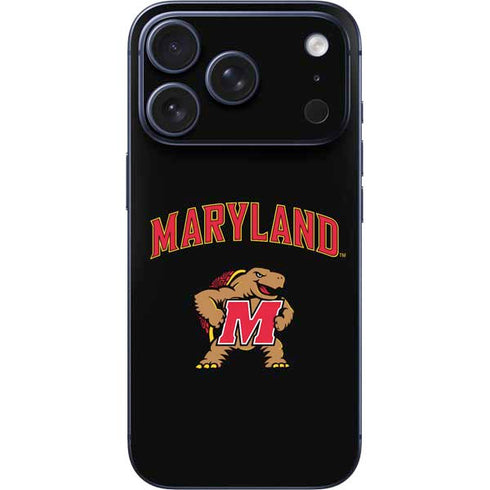 University of Maryland Collegiate Text iPhone 17 Pro Skin