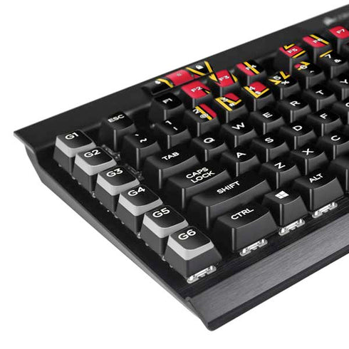 University of Maryland Collegiate Text K95 RGB PLATINUM Mechanical Gaming Keyboard Skin