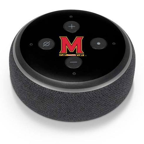University of Maryland M Logo Amazon Echo Dot Skin