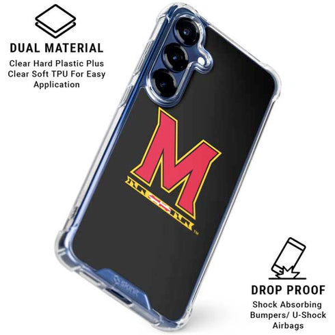 University of Maryland M Logo Galaxy S25 Plus Clear Case