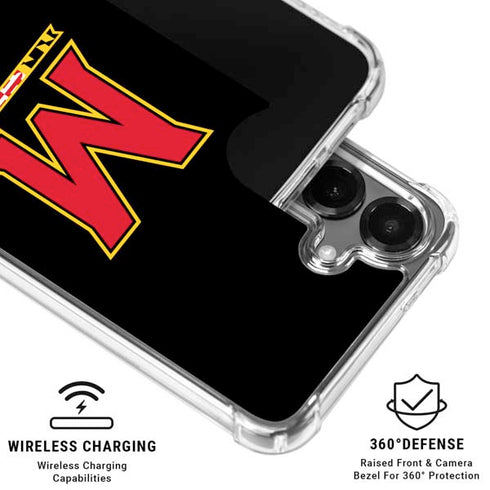 University of Maryland M Logo Galaxy S26 Plus Clear Case