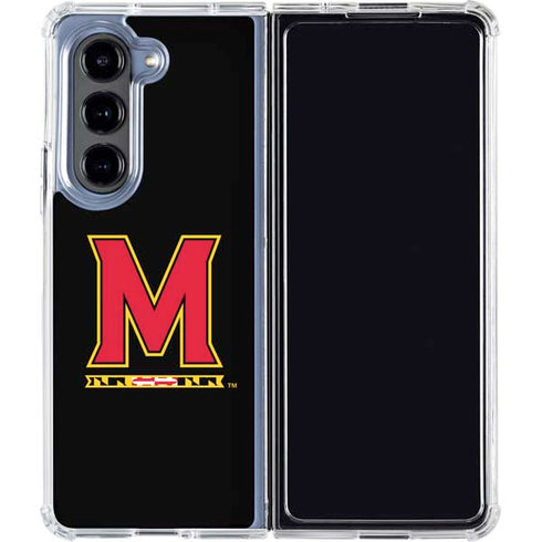 University of Maryland M Logo Galaxy Z Fold5 5G Clear Case