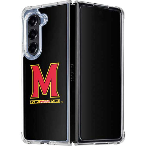 University of Maryland M Logo Galaxy Z Fold5 5G Clear Case