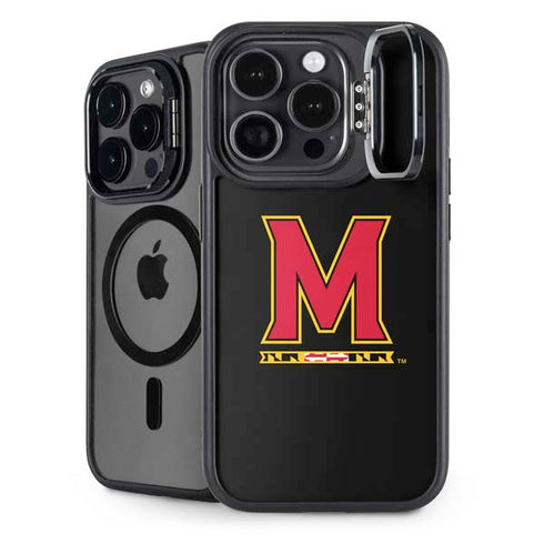 University of Maryland M Logo iPhone 14 Pro Kickstand Case