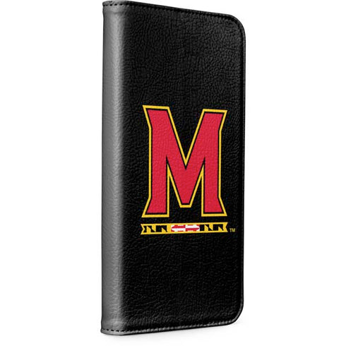 University of Maryland M Logo iPhone 15 Plus Folio Case