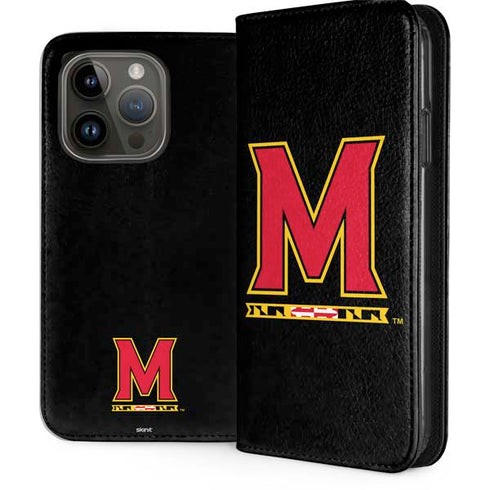 University of Maryland M Logo iPhone 15 Pro Folio Case