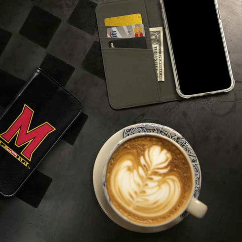 University of Maryland M Logo iPhone 15 Pro Max Folio Case