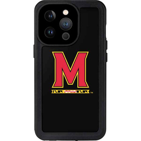 University of Maryland M Logo iPhone 15 Pro Waterproof Case
