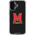 University of Maryland M Logo iPhone 16 Plus Clear Case