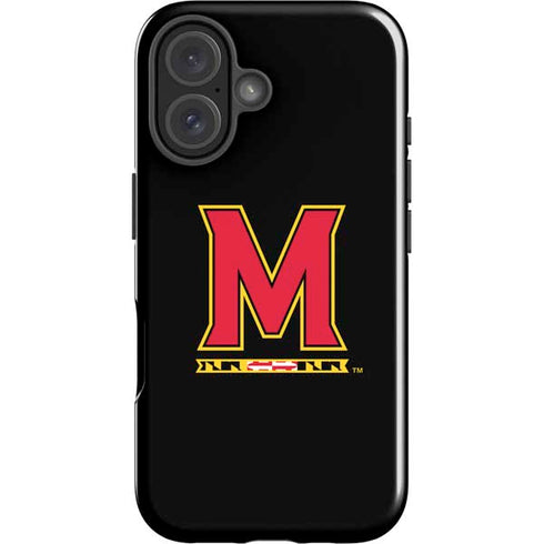 University of Maryland M Logo iPhone 16 Plus Impact Case