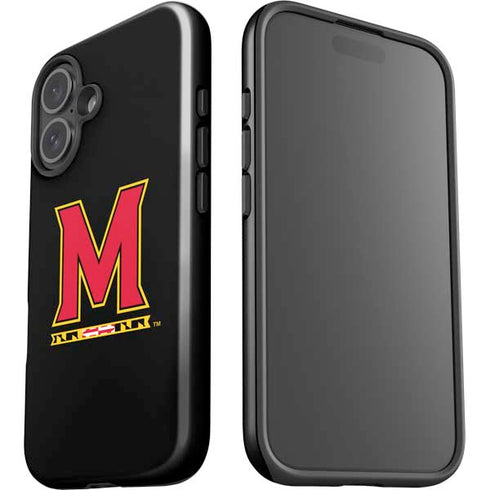 University of Maryland M Logo iPhone 16 Plus Impact Case