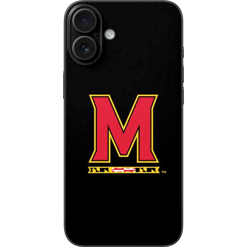 University of Maryland M Logo iPhone 16 Plus Skin