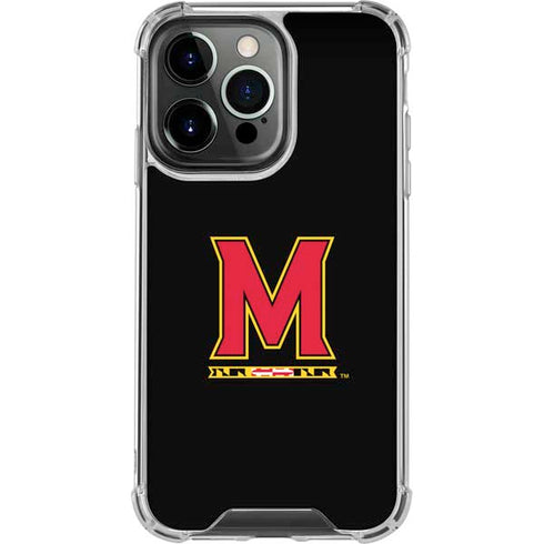 University of Maryland M Logo iPhone 16 Pro Clear Case