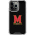 University of Maryland M Logo iPhone 16 Pro Clear Case