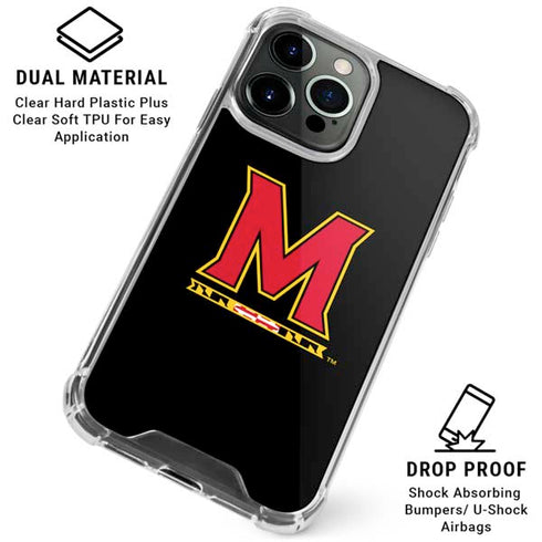 University of Maryland M Logo iPhone 16 Pro Clear Case