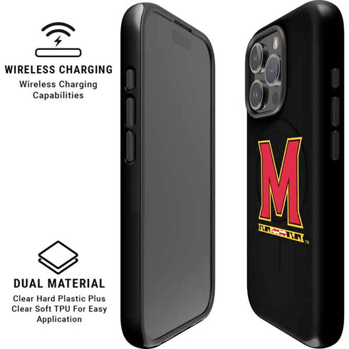 University of Maryland M Logo iPhone 16 Pro Max Magsafe Impact Case
