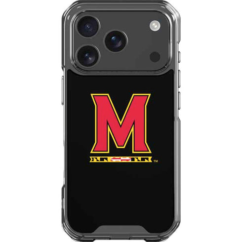 University of Maryland M Logo iPhone 18 Pro Clear Case