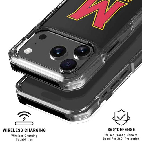 University of Maryland M Logo iPhone 18 Pro Clear Case
