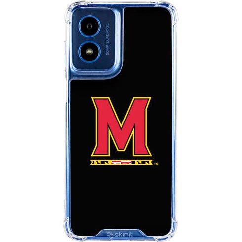 University of Maryland M Logo Moto G Play 4G (2024) Clear Case