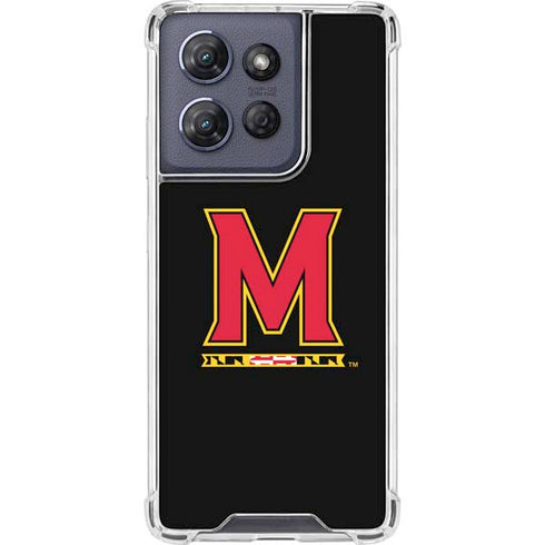 University of Maryland M Logo Moto G Play 5G (2025) Clear Case