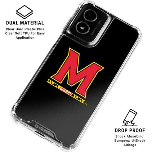 University of Maryland M Logo Moto G Power 5G (2024) Clear Case
